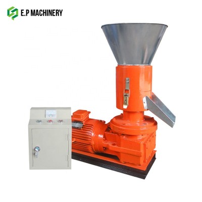 flat die biomass pellet mill / High quality wood pellet machine