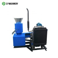 Diesel engine wood pellet mill machine